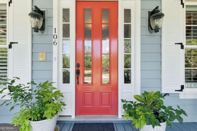 view of entrance to property