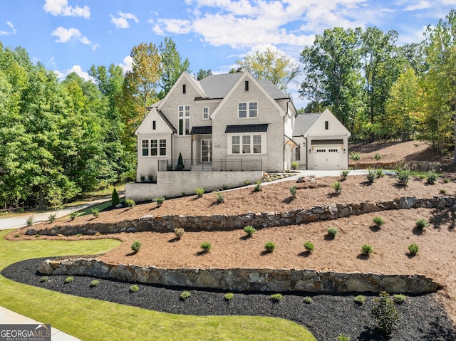 view of front of house featuring a garage