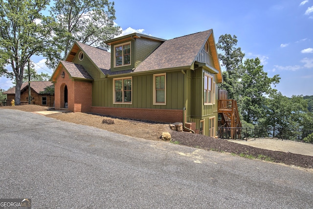 view of front of home