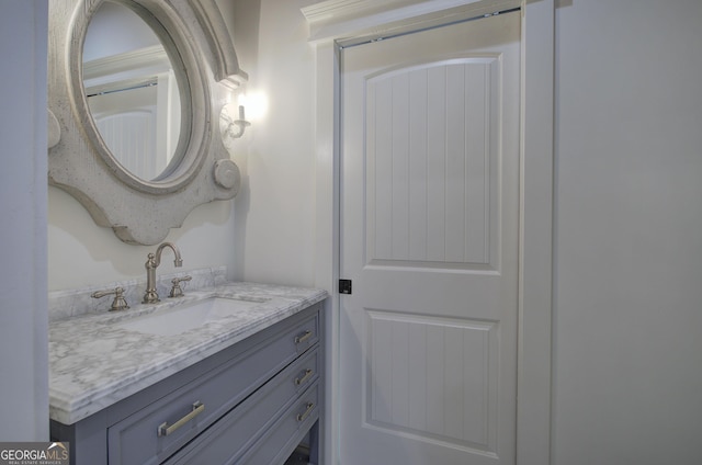 bathroom featuring vanity