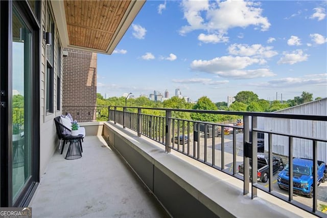 view of balcony