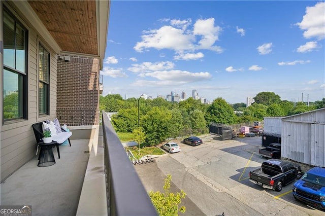 view of balcony