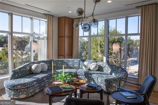 view of sunroom / solarium