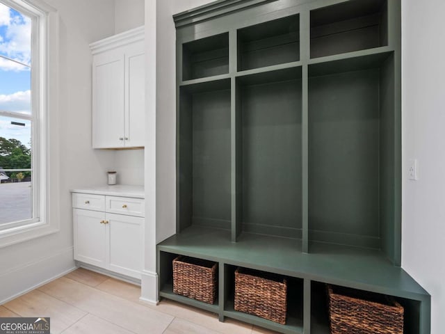 mudroom featuring plenty of natural light