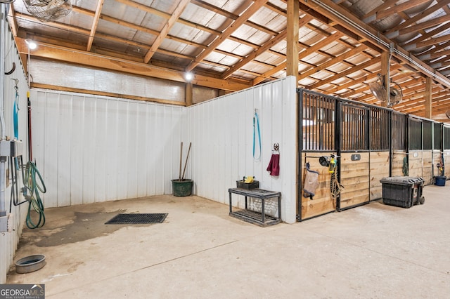 view of horse barn