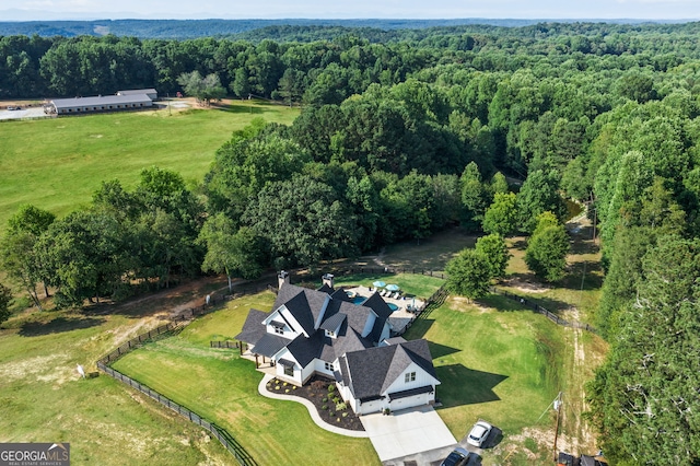 birds eye view of property