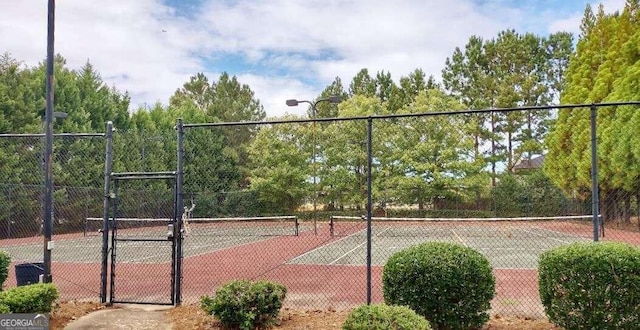 view of tennis court