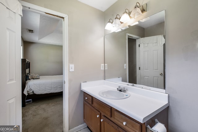 bathroom with vanity