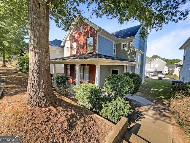 view of front of home featuring a porch