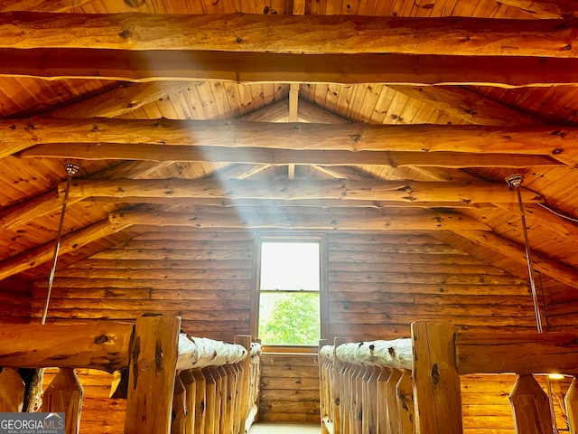 view of attic