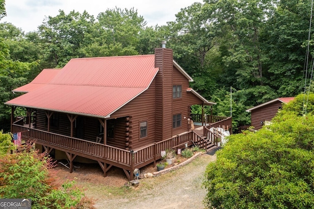 view of back of property