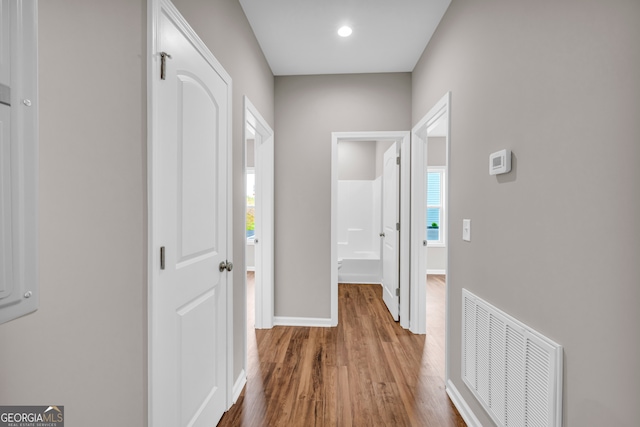 339 Gainesville, Carnesville, GA 30521 - corridor with wood finished floors and baseboards