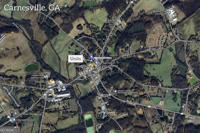 339 Gainesville, Carnesville, GA 30521 - aerial map of property and surrounding area