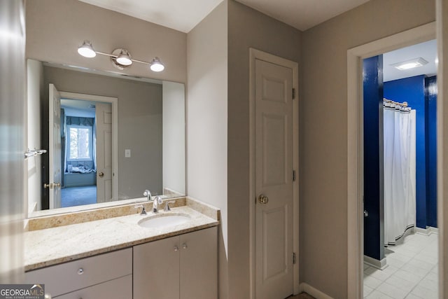 bathroom featuring vanity