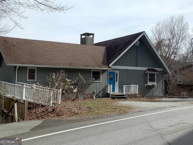 view of front of home