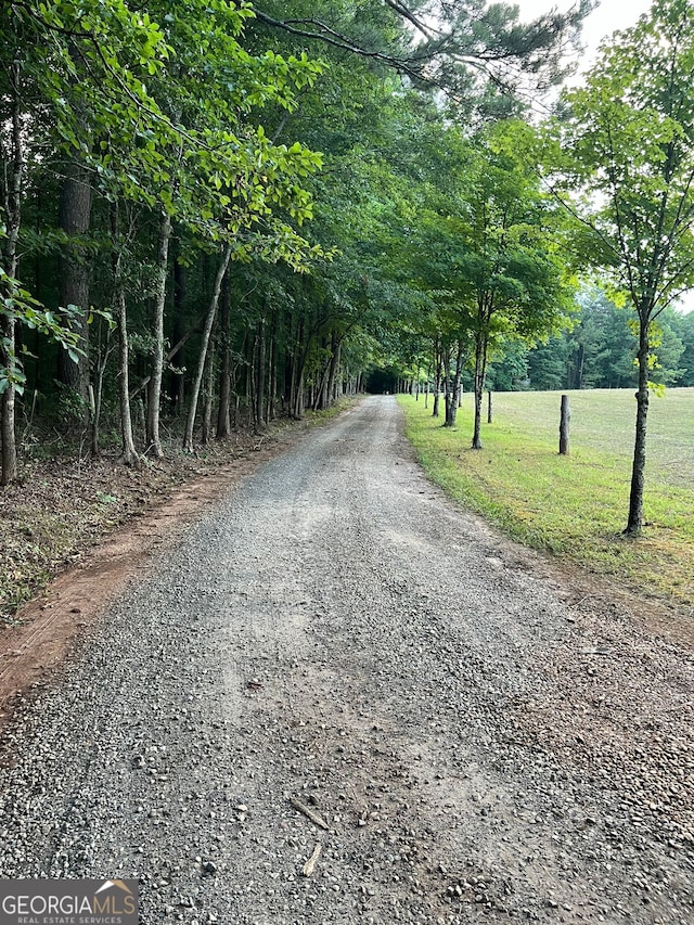 view of road