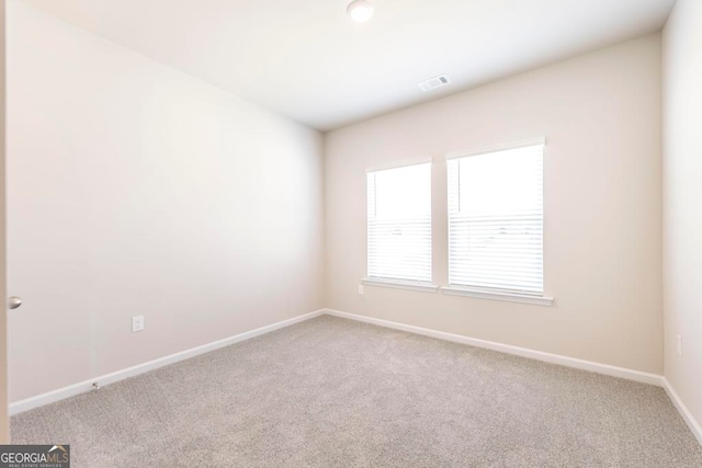 view of carpeted empty room