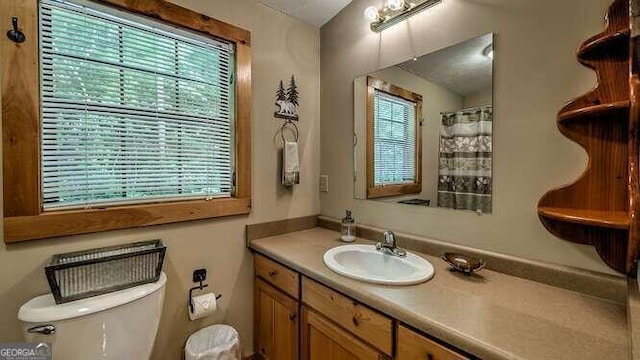 1509 Millenium Dr, Young Harris, GA 30582 - bathroom with vanity and toilet