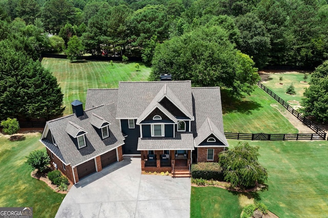 birds eye view of property