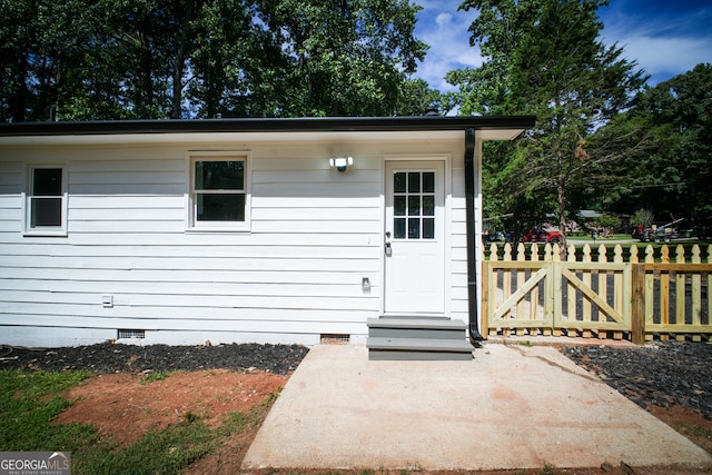 view of back of property