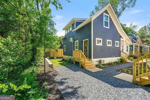 exterior space featuring ac unit