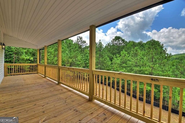 view of wooden terrace