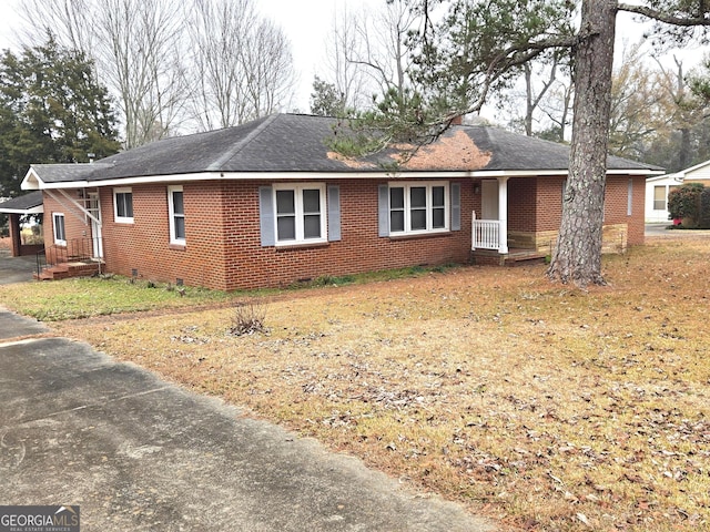 view of ranch-style home