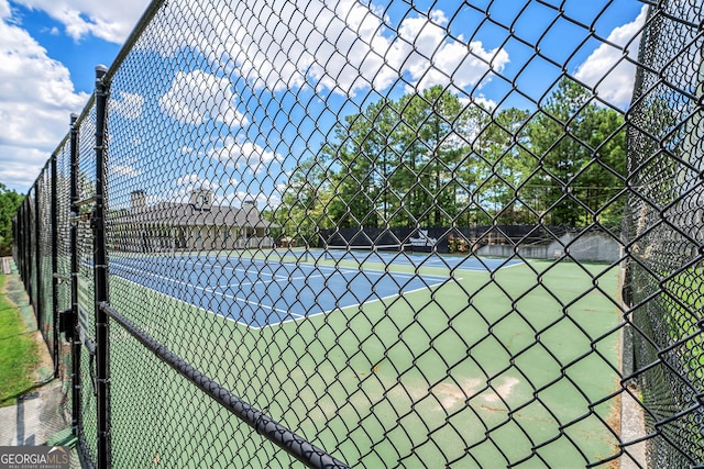 view of tennis court