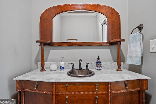 bathroom with vanity