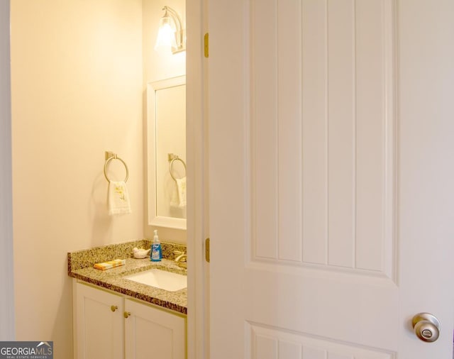 bathroom with vanity