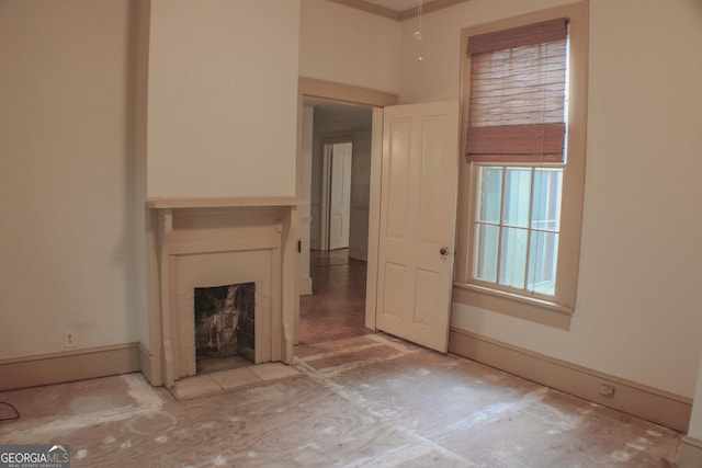 view of unfurnished living room