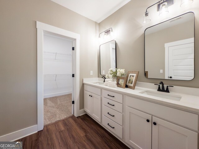 bathroom featuring vanity