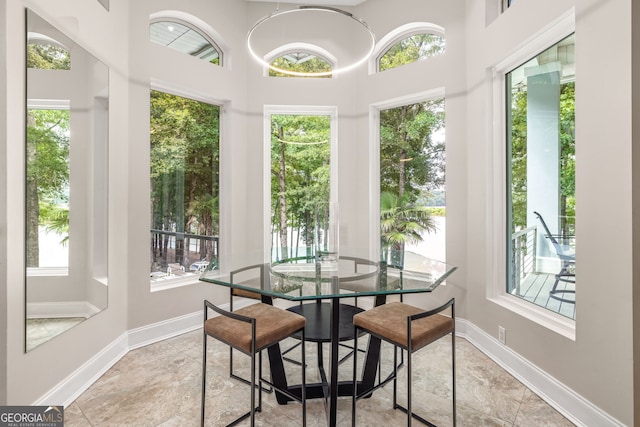 view of sunroom / solarium