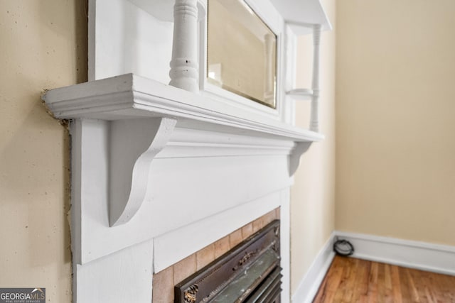 room details featuring wood-type flooring