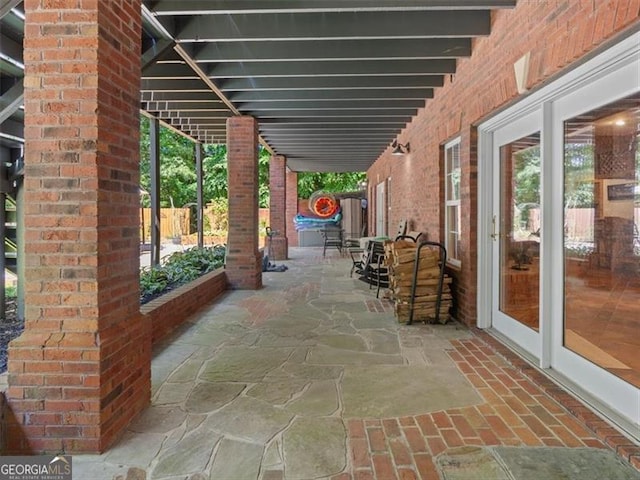 view of patio / terrace with french doors