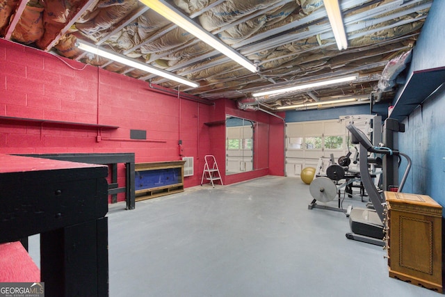 basement with visible vents