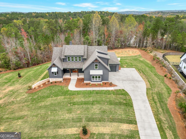 birds eye view of property