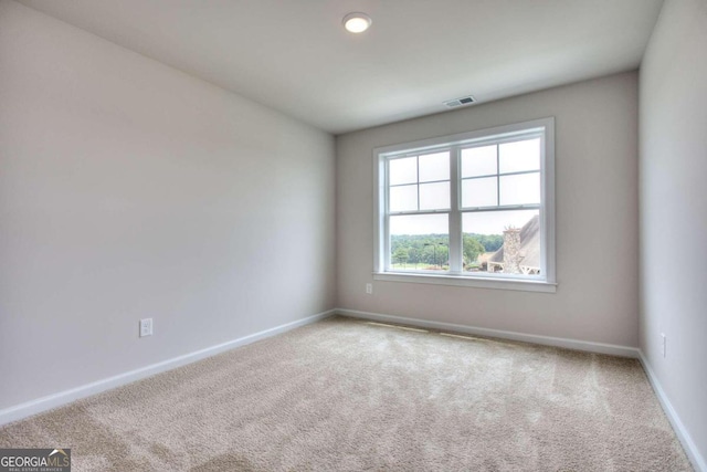 view of carpeted empty room