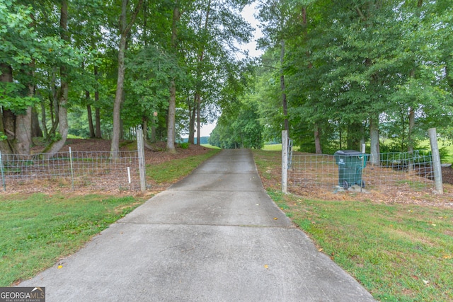 view of road