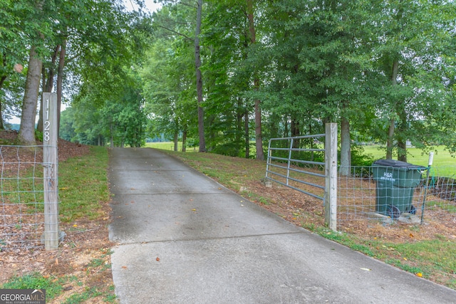 view of road