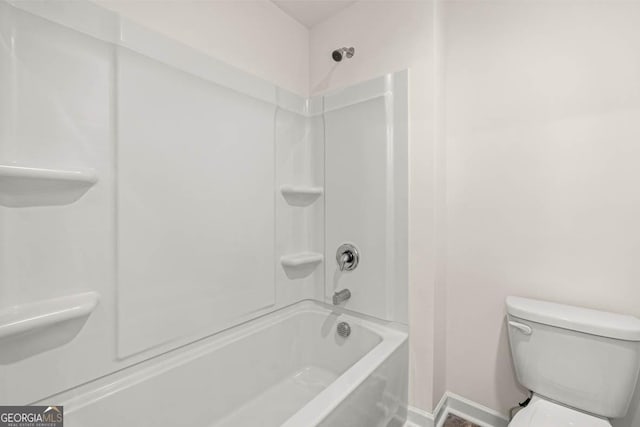 bathroom with  shower combination and toilet