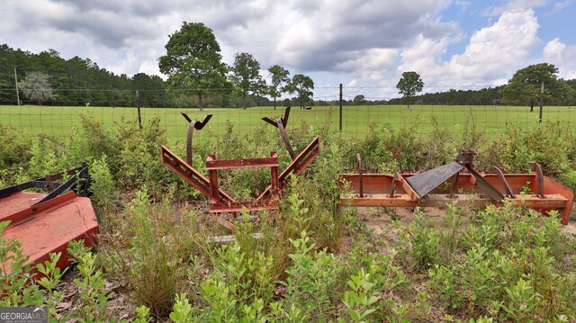 view of yard featuring a rural view