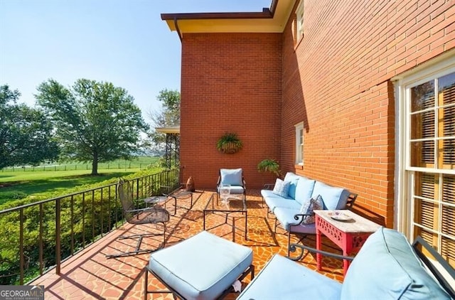 view of patio / terrace with outdoor lounge area