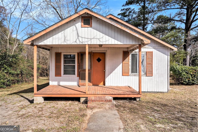 view of bungalow-style home