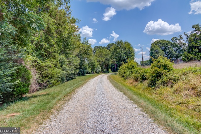 view of road