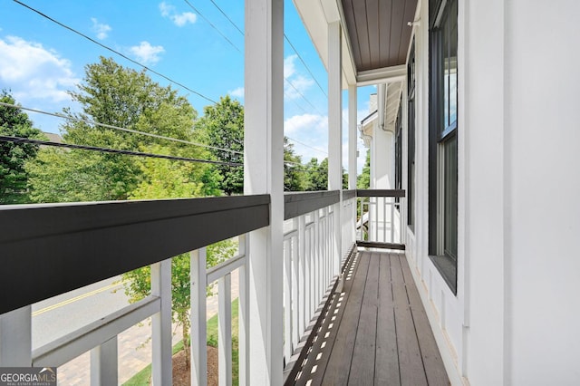 view of balcony