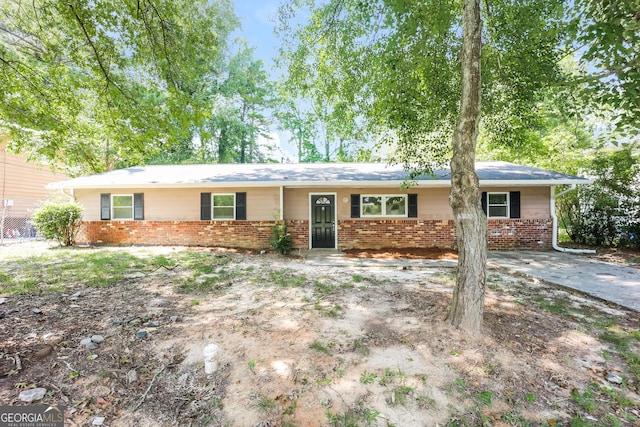 view of ranch-style home