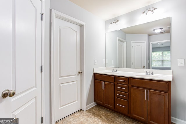 bathroom featuring vanity