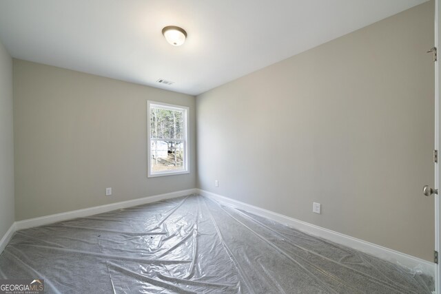 view of carpeted empty room