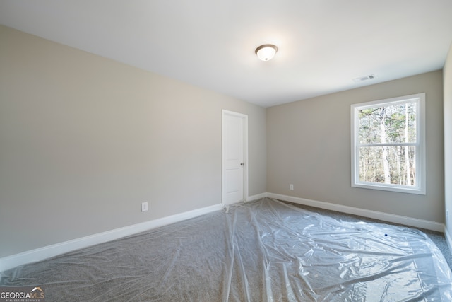 view of carpeted empty room